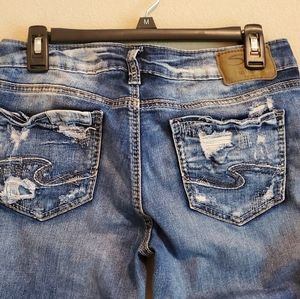 Silver Boot Cut Jeans